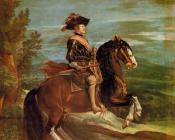 Philip IV on Horseback - 迭戈·罗德里格斯·德·席尔瓦·委拉斯贵支